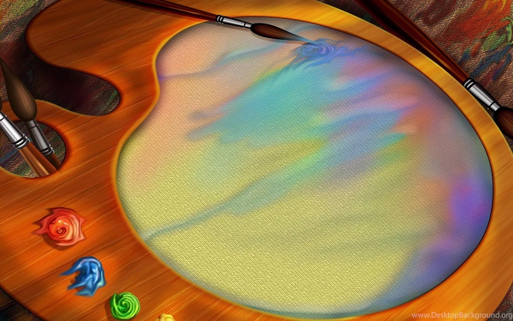 Paint Palette, Brush, Digital art, 1920x1200 HD Wallpapers And FREE ...