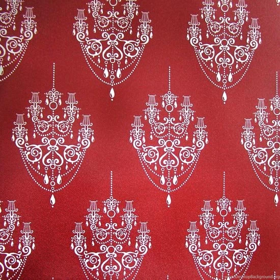 Red Chandelier Self Adhesive Wallpapers   Wallstickery.com