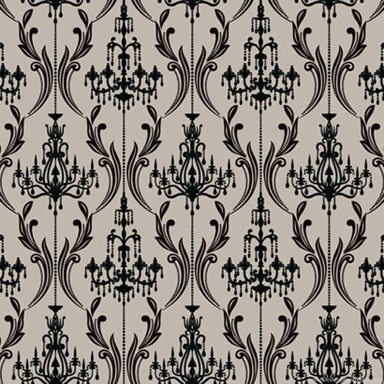 Chandelier Whimsical Silver And Black Wallpapers