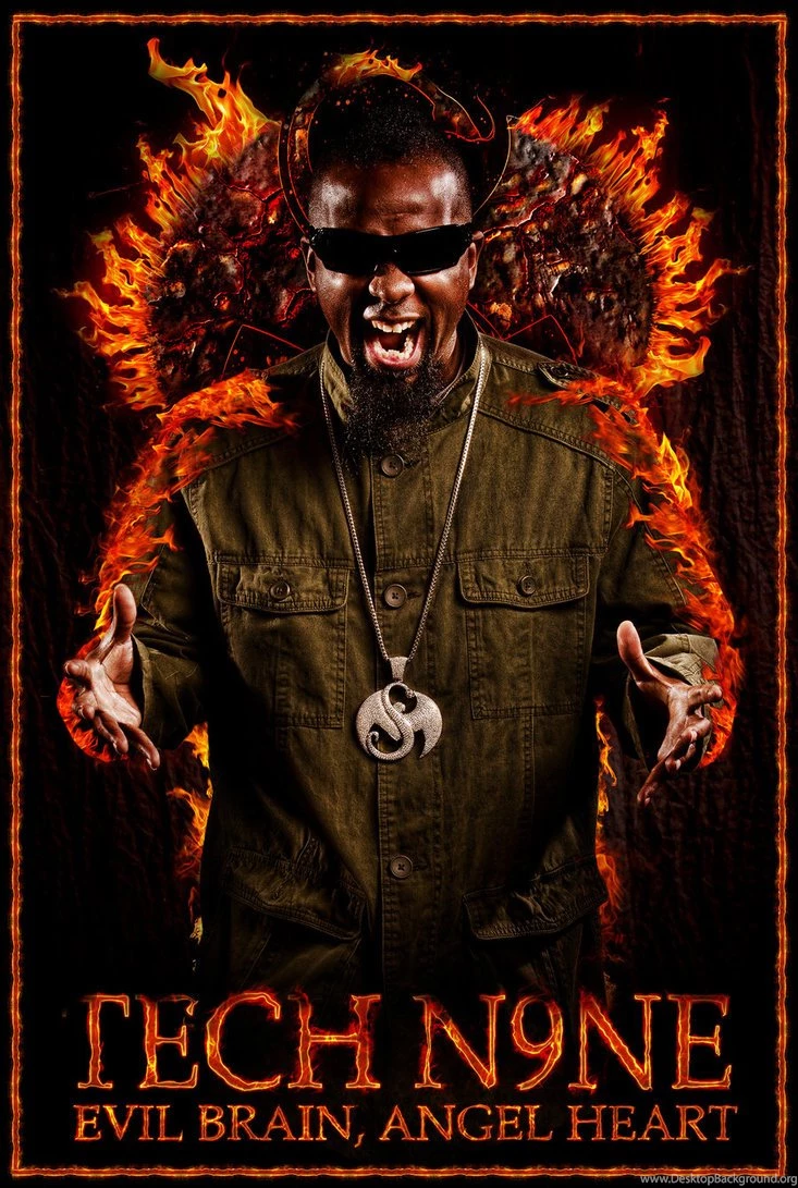 Tech N9ne : Ebah (Evil Brain , Angel Heart) By Redenblak Design On ...