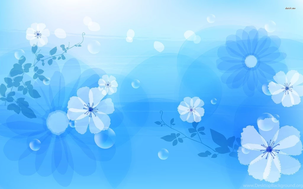 Blue Floral Wallpapers
