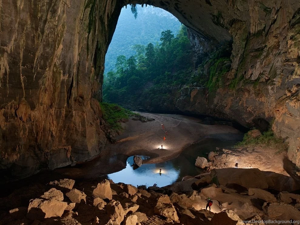 Sweetcouple: Water Flow Nature Wallpapers HD Huge Cave Hand High ...