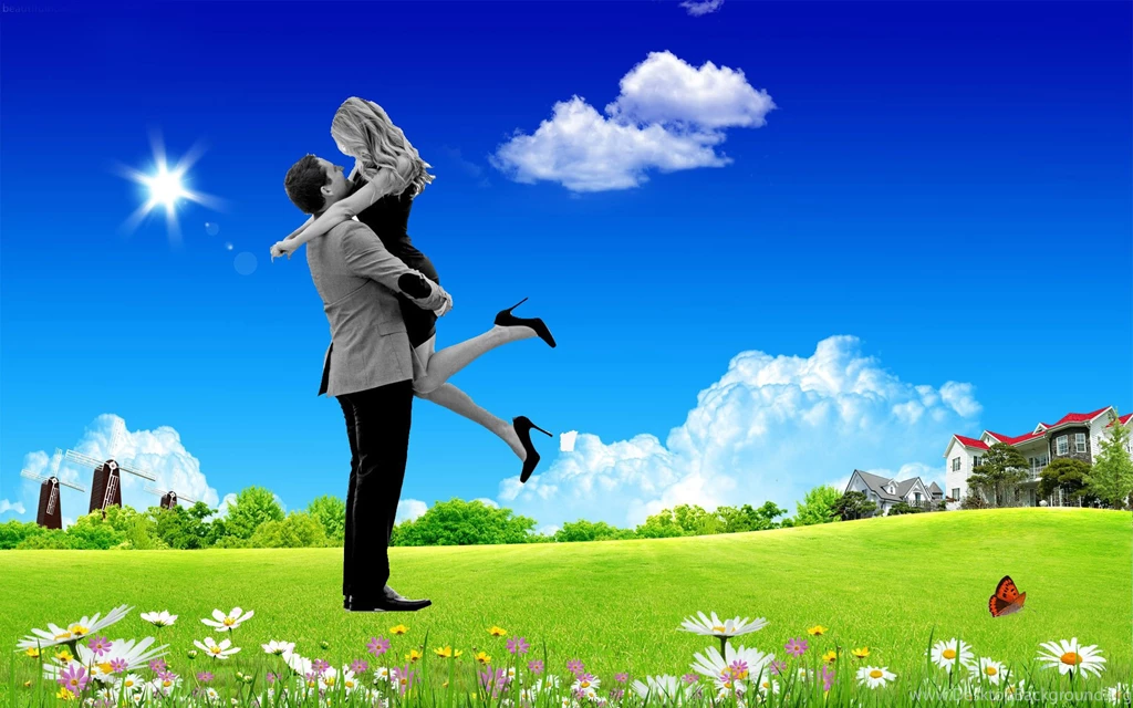 Romantic Couple Kissing Mood HD Wallpapers