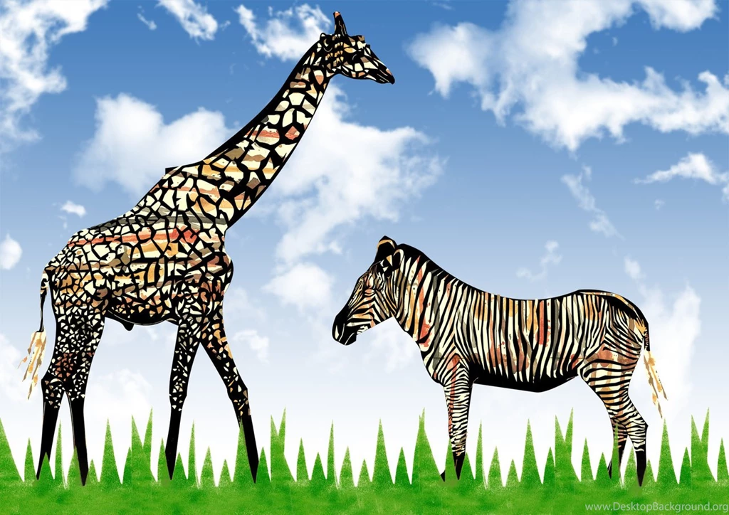 Giraffe And Zebra Backgrounds By Fawa1 On DeviantArt