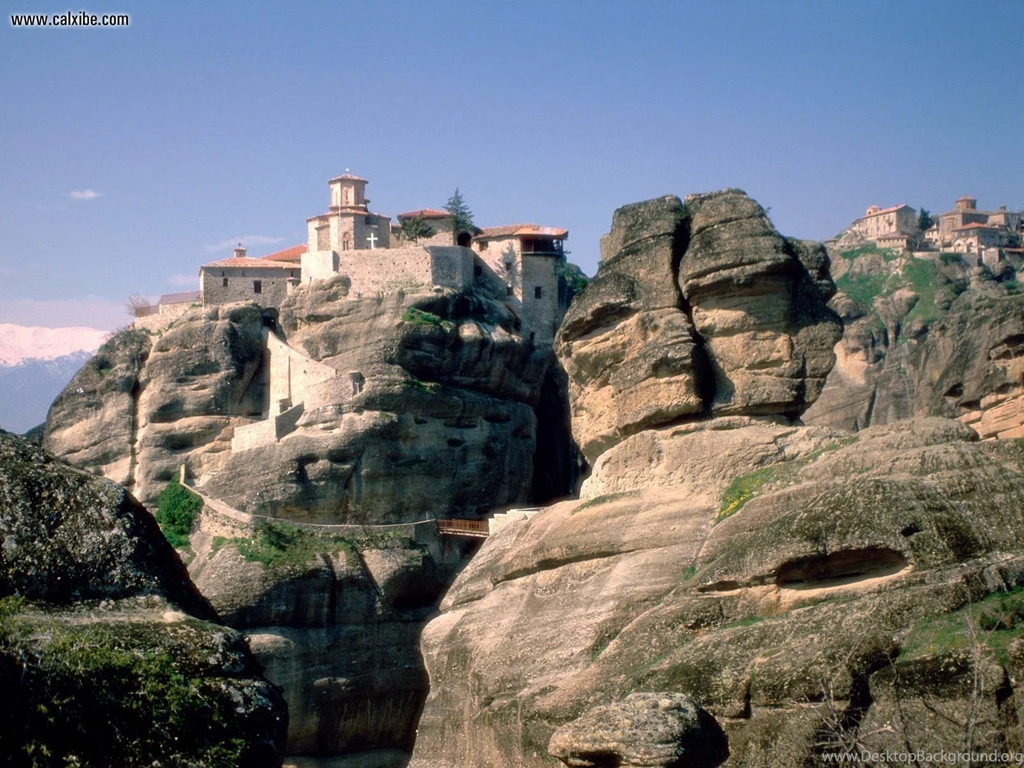 Known Places: Meteora Monastery Greece, Desktop Wallpapers Nr. 4238
