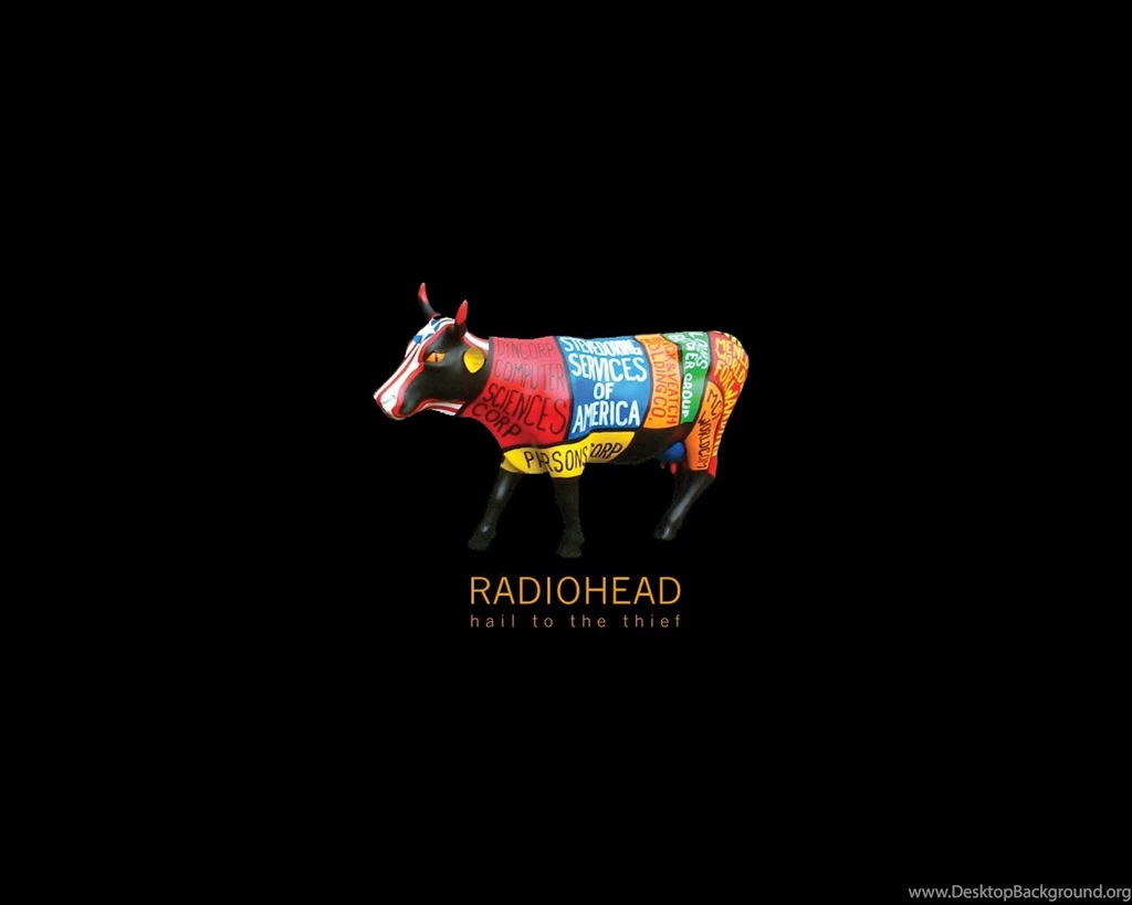 Download Wallpapers 1280x1024 Radiohead, Cow, Cover, Sign, Letters ...
