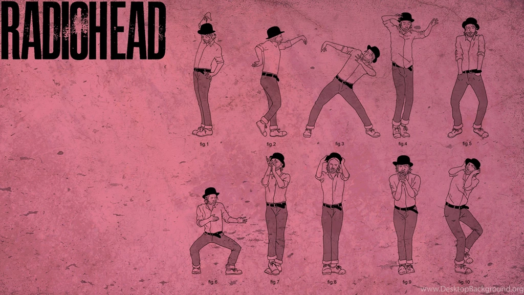 Download Wallpapers 3840x2160 Radiohead, Name, Font, Backgrounds ...