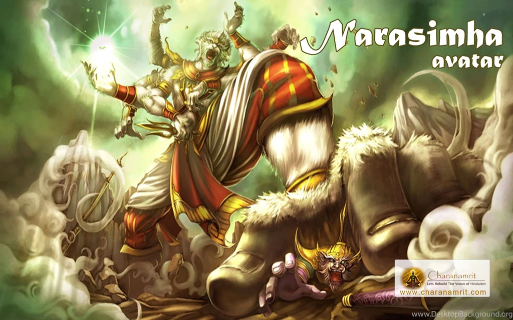 Lord Vishnu's Incarnation Narsingh Stylish 3D HD Wallpapers For ...