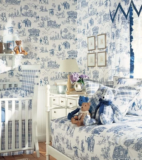 10 Of My Favorite Modern Toile Wallpapers PatternsSarah Sarna