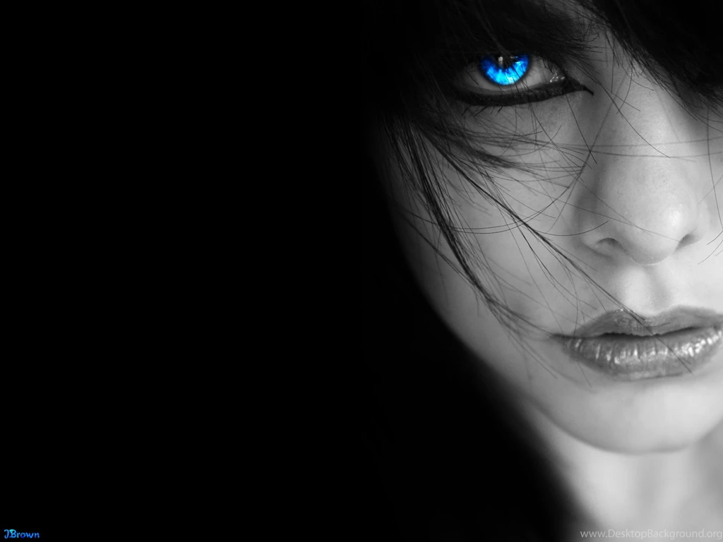 Dark Girl With Blue Eyes Wallpapers • Meh.ro
