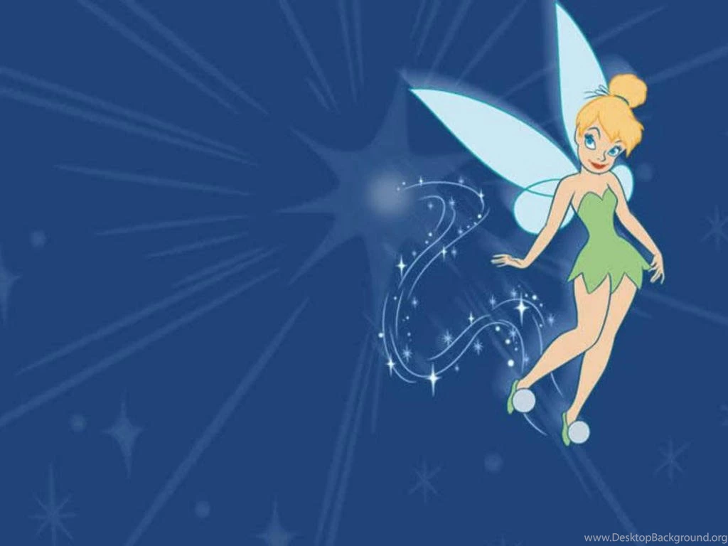 Free Tinkerbell Backgrounds For PowerPoint Cartoons PPT Templates