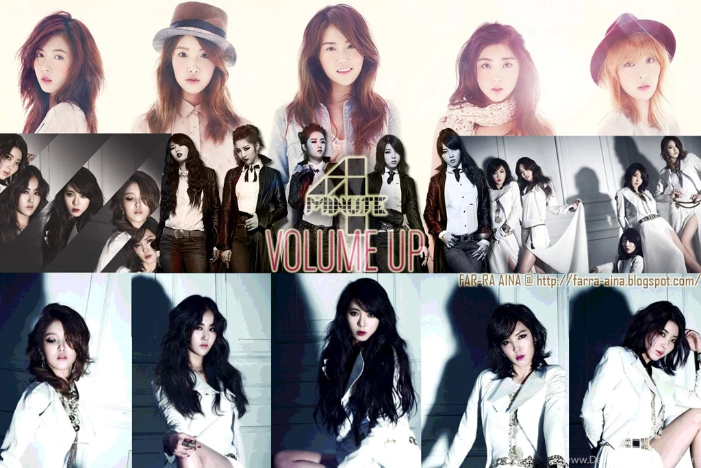 K pop Lover ^^: 4MINUTE Volume Up WALLPAPER
