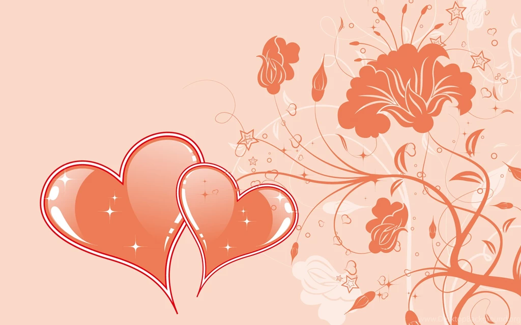 Hearts And Flowers Wallpapers And Images Wallpapers, Pictures ...