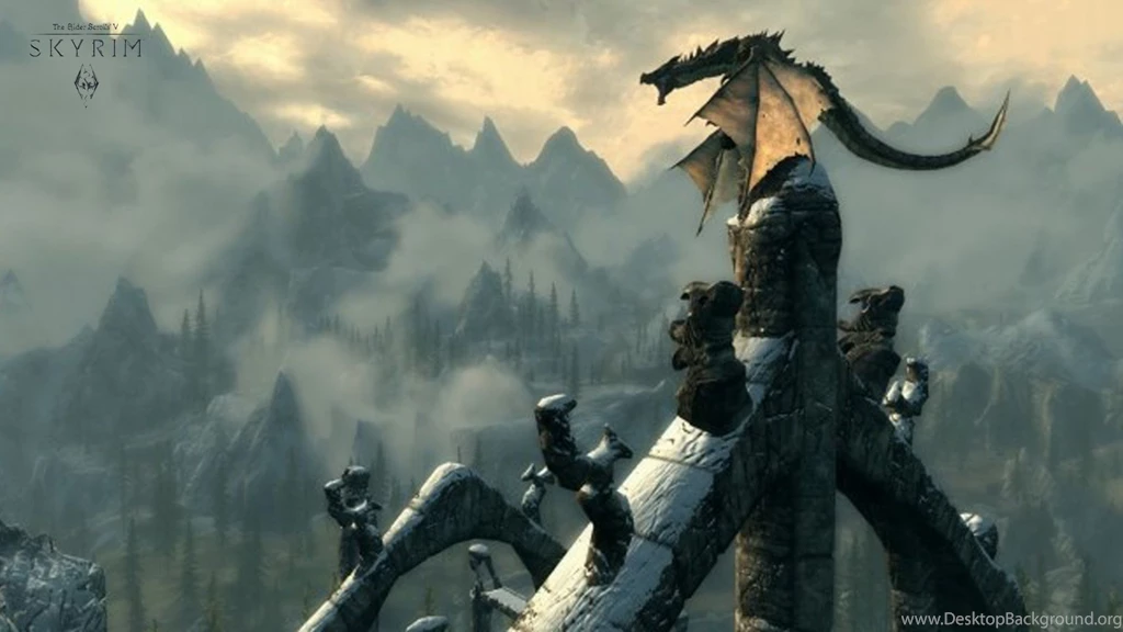 Skyrim Dragon Wallpapers