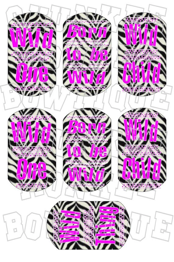 Pink Girly Sayings On Zebra Backgrounds Dog Tag By Chunkeemonkeebow