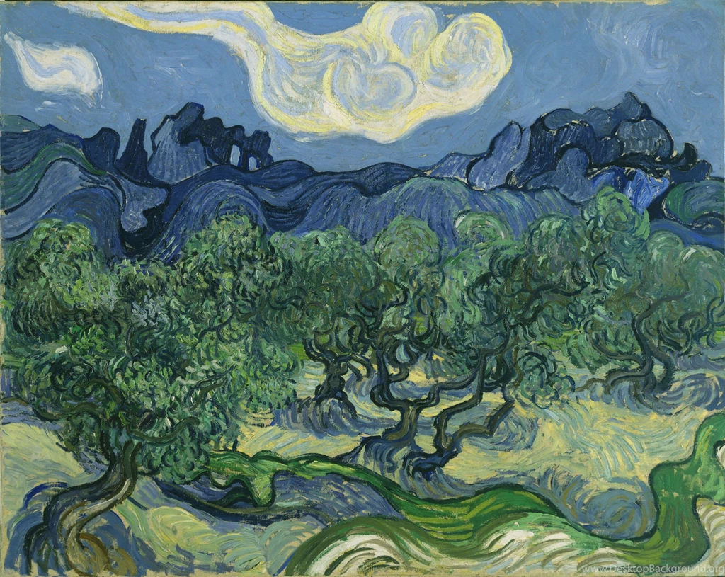 Painting Of Vincent Van Gogh Olive Trees Wallpapers And Images ...