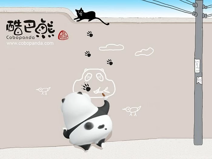 Funny Cobo Panda Cartoon Wallpapers 15   Wallcoo.net