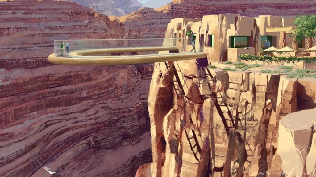 Grand Canyon Skywalk   Wallpaper.