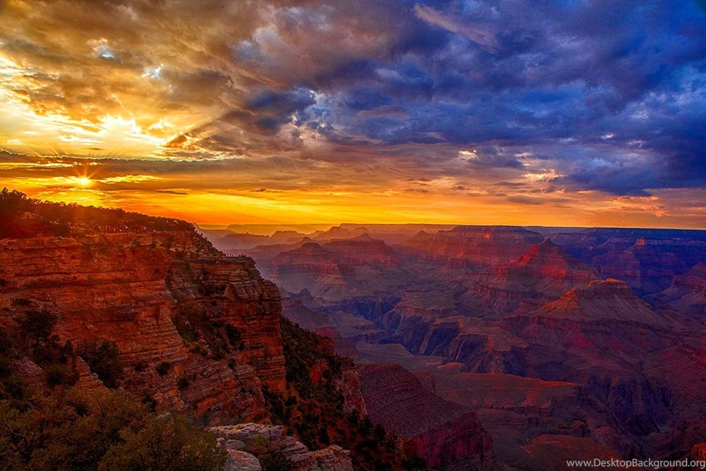 Sunset At The Grand Canyon   (