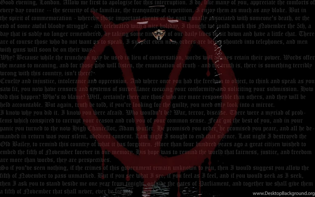 V For Vendetta Wallpapers   (