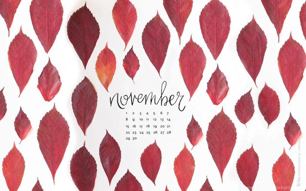 November 2015 Free Calendars And Wallpapers Red Stamp