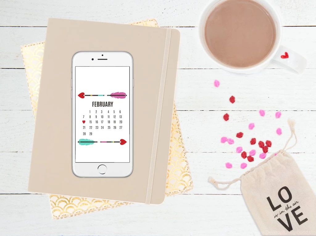 February 2016 Free Calendars And Wallpapers Red Stamp