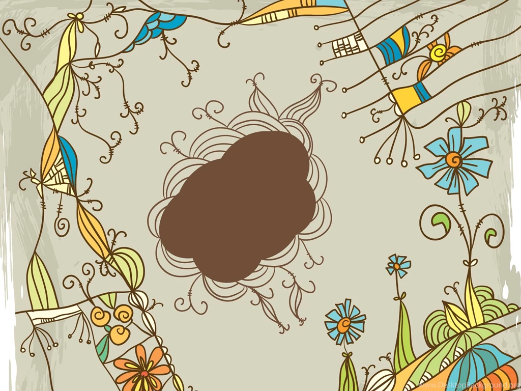 Artistic Floral Powerpoint Template Backgrounds Beige, Black ...