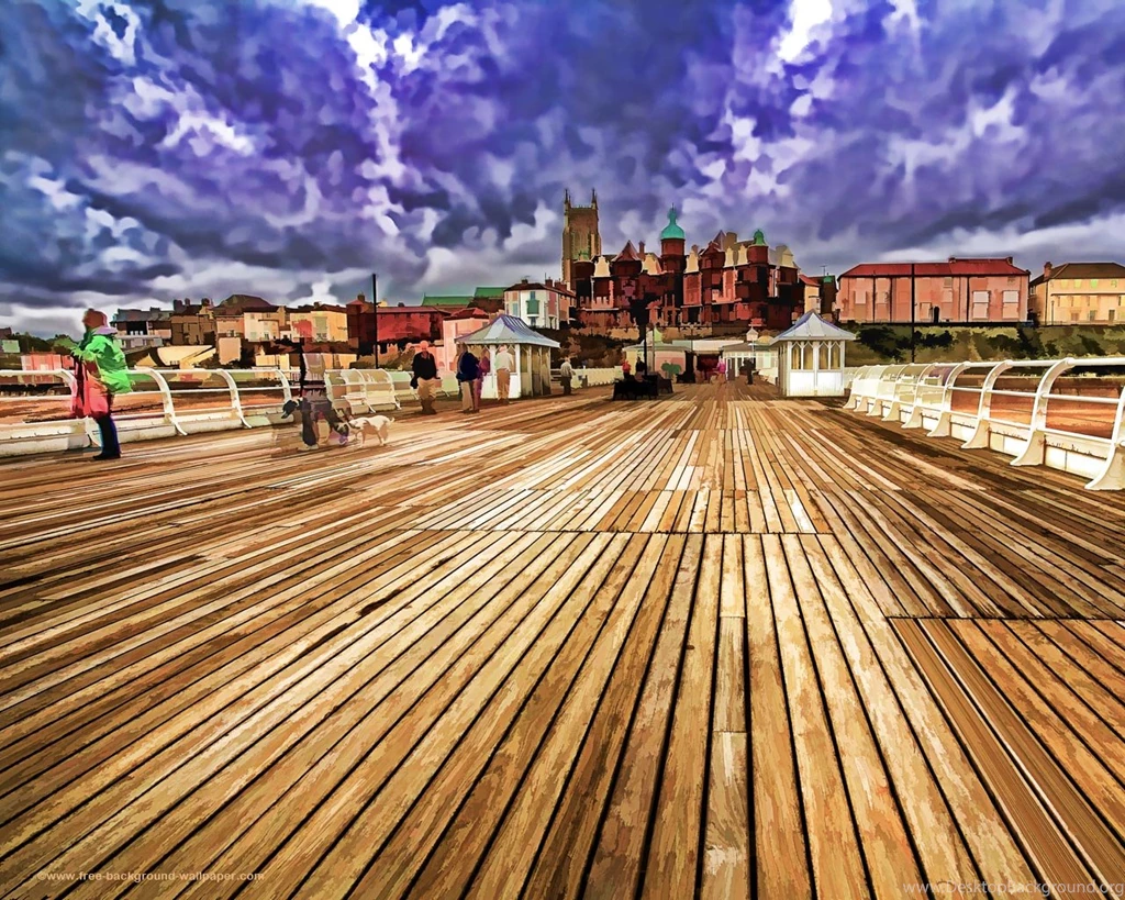 Cromer Pier Wood Artistic Backgrounds   1280x1024 Pixels