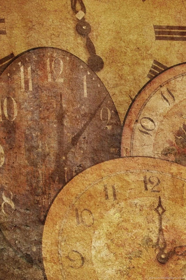 Clock Antique Arrow Texture iPhone 4s Wallpapers Download