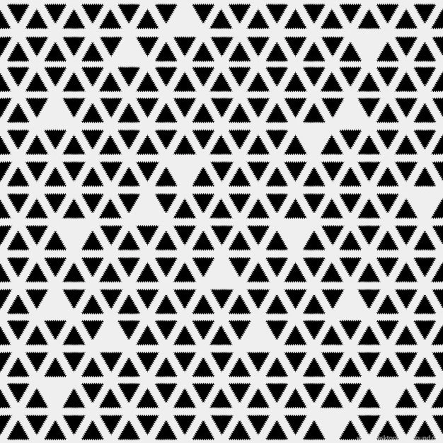 Pattern With Black Triangles On White Backgrounds Vector