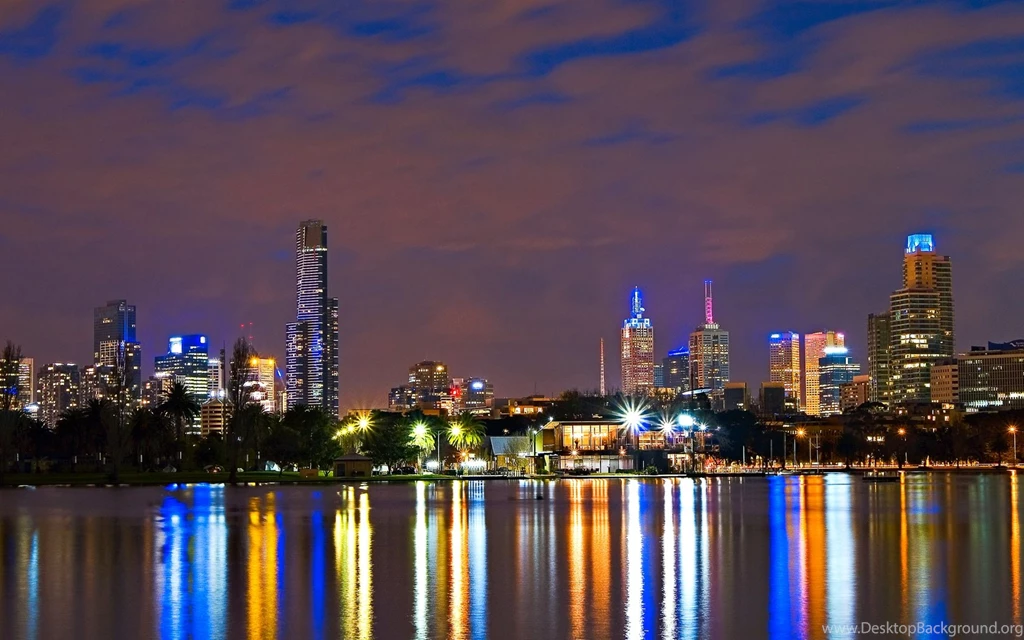 Download Wallpapers 1680x1050 City​​, Melbourne, Australia, Night ...