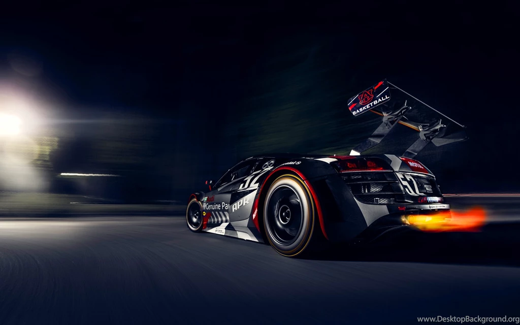 Audi R8, Race Car, Racing, Night HD Wallpapers
