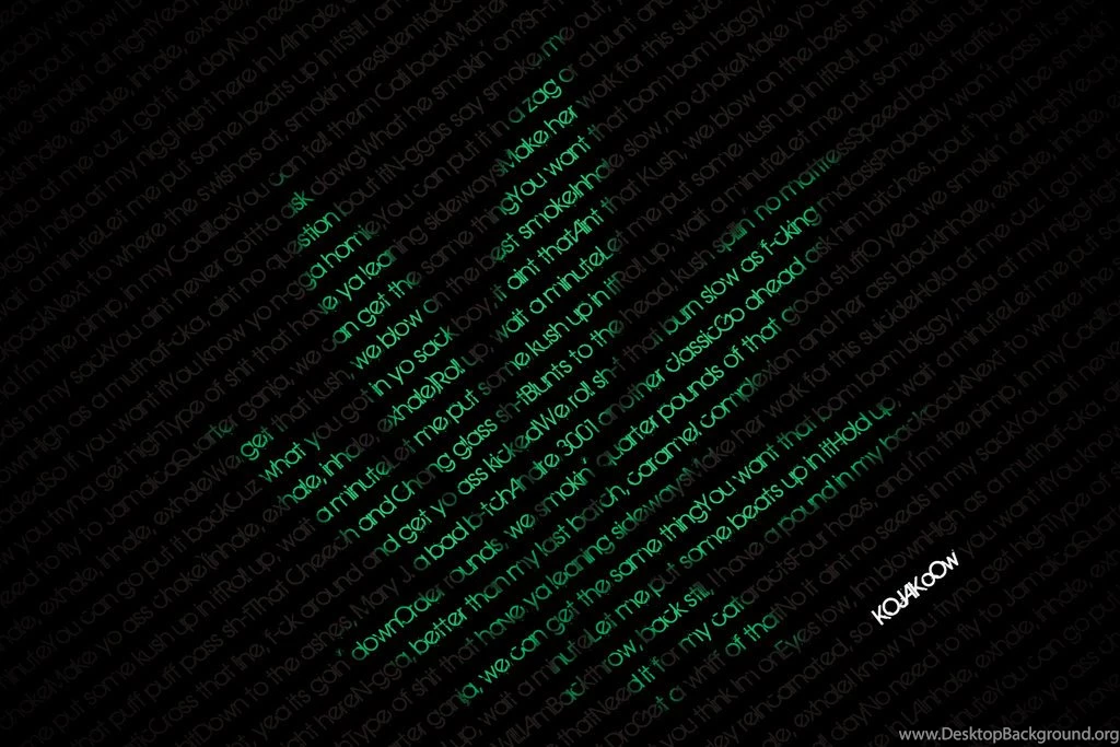Typography Dr. Dre 'Kush' By KojakoOw On DeviantArt