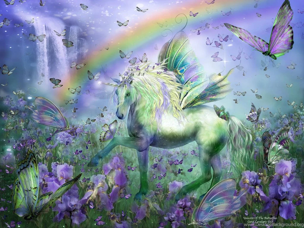 Unicorn Of The Butterflies   Yorkshire_rose Wallpapers (21571112 ...