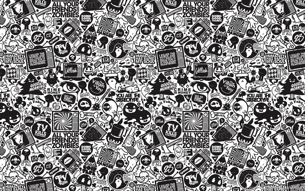Retro Black And White Design Desktop Backgrounds HD 1920x1200 ...