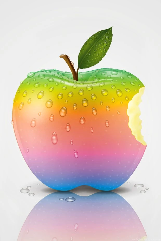 IWallpapers Dewed Apple Logo