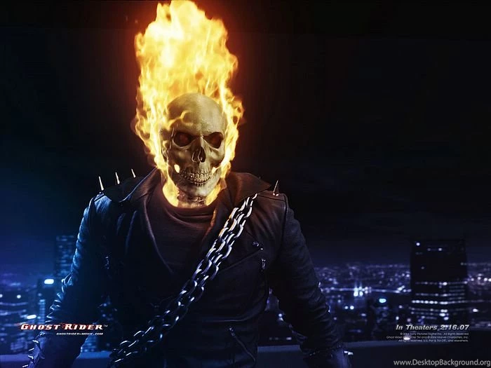 Ghost Rider Burning Skull Wallpapers 22 Wallcoo.net