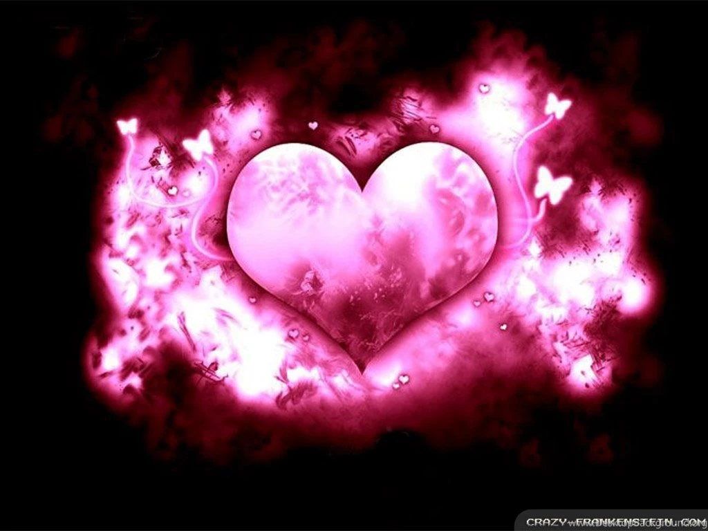 Pink Love Heart Wallpapers   Widescreen HD Wallpapers