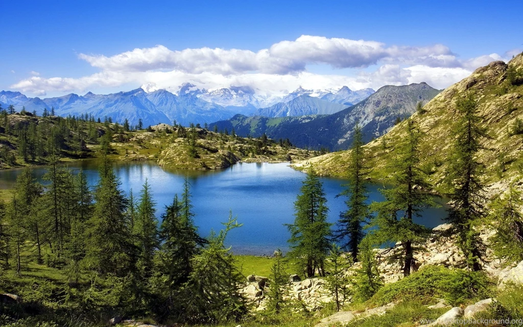Lago Bianco Panoramic View Wallpapers 28325