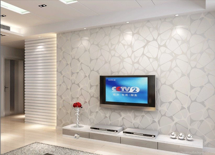 Aliexpress.com : Buy 10M*0.53M Non Woven Flocking Modern Wallpapers ...