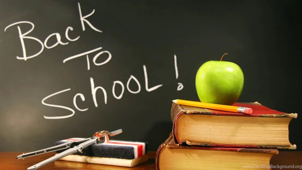 Download Wallpapers 1366x768 School, Board, Textbooks, Chalk ...