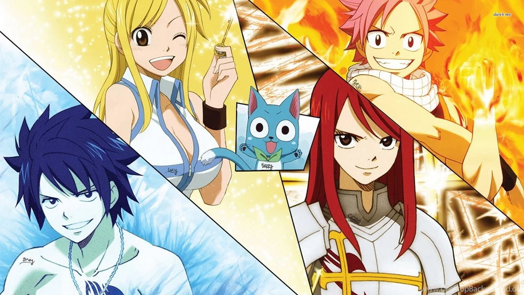 HD Fairy Tail Natsu, Lucy, Erza And Gray HD 1080p Wallpapers Full ...