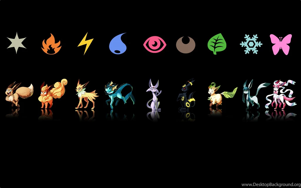 Eevee + Eeveelutions In A Really Nice Art Style! : Pokemon