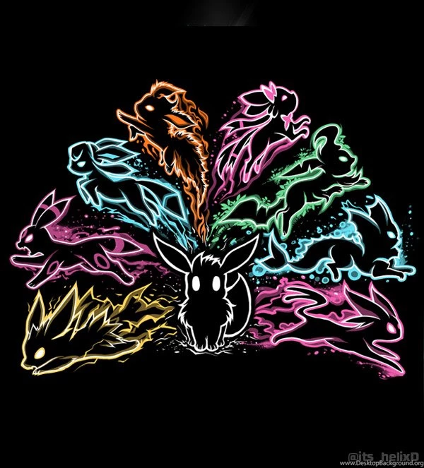 Evolution Of Elements (Eevee) : Pokemon