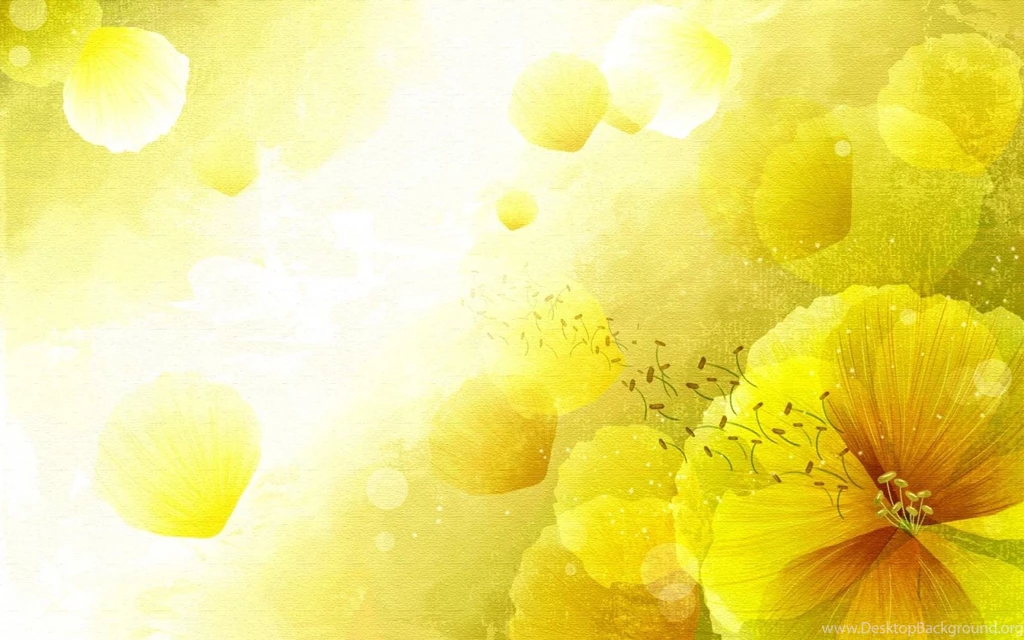 The Gallery For   > Yellow Floral Backgrounds Vintage
