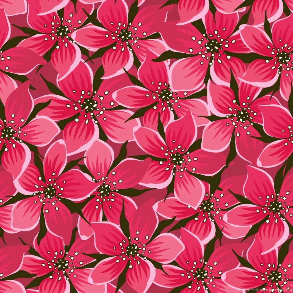 Red Seamless Floral Design Backgrounds Design, Flowers, Pattern ...
