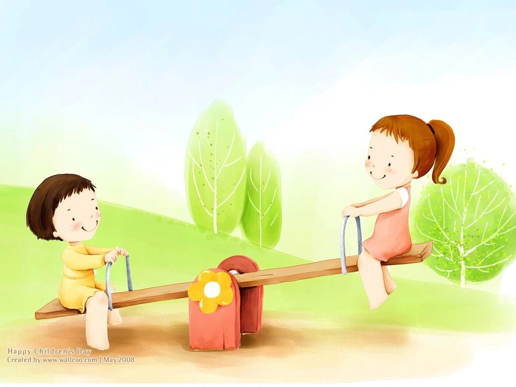 Illustration Art Of Lovely Children 1024x768 NO.22 Desktop ...
