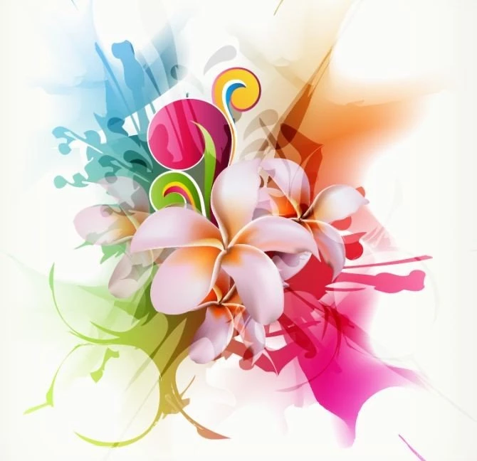 Flower Backgrounds Design Element, Vector Graphic 365PSD.com