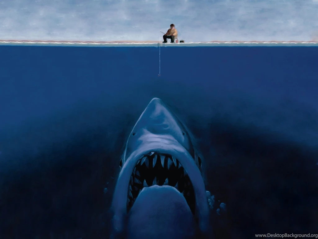 FREE DIGITAL ART BIG SHARK WALLPAPER (