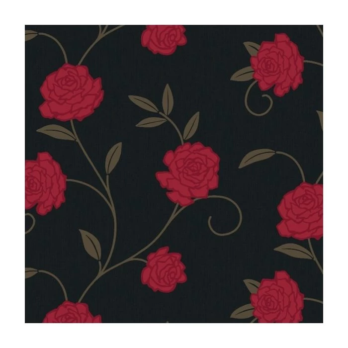 Arthouse Jardin Floral Wallpapers Black / Red   Arthouse From I ...